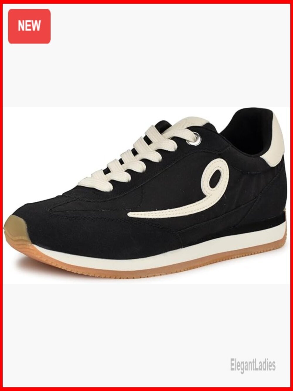 Women's Casual Sneakers with Platform, Lace-Up Design, Faux Suede Upper